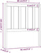 vidaXL - Hoofdbord - 96x4x100 - cm - massief - grenenhout - honingbruin