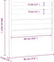 vidaXL - Hoofdbord - 96x4x100 - cm - massief - grenenhout