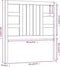 vidaXL - Hoofdbord - 96x4x100 - cm - massief - grenenhout