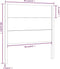 vidaXL - Hoofdbord - 96x4x100 - cm - massief - grenenhout