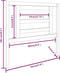 vidaXL - Hoofdbord - 96x4x100 - cm - massief - grenenhout