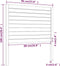 vidaXL - Hoofdbord - 96x4x100 - cm - massief - grenenhout