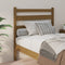 vidaXL - Hoofdbord - 96x4x100 - cm - massief - grenenhout - honingbruin