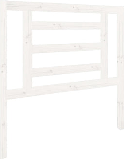 vidaXL - Hoofdbord - 96x4x100 - cm - massief - grenenhout - wit