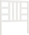 vidaXL - Hoofdbord - 96x4x100 - cm - massief - grenenhout - wit