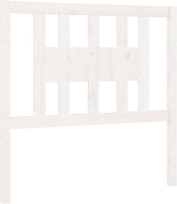 vidaXL - Hoofdbord - 96x4x100 - cm - massief - grenenhout - wit