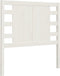 vidaXL - Hoofdbord - 96x4x100 - cm - massief - grenenhout - wit