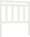 vidaXL - Hoofdbord - 96x4x100 - cm - massief - grenenhout - wit