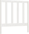 vidaXL - Hoofdbord - 96x4x100 - cm - massief - grenenhout - wit