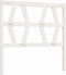 vidaXL - Hoofdbord - 96x4x100 - cm - massief - grenenhout - wit