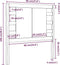 vidaXL - Hoofdbord - 96x4x100 - cm - massief - grenenhout - wit