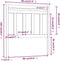vidaXL - Hoofdbord - 96x4x100 - cm - massief - grenenhout - wit