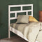 vidaXL - Hoofdbord - 96x4x100 - cm - massief - grenenhout - wit