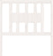 vidaXL - Hoofdbord - 96x4x100 - cm - massief - grenenhout - wit