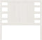 vidaXL - Hoofdbord - 96x4x100 - cm - massief - grenenhout - wit