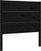 vidaXL - Hoofdbord - 96x4x100 - cm - massief - grenenhout - zwart