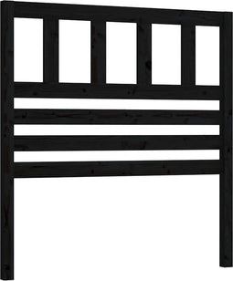 vidaXL - Hoofdbord - 96x4x100 - cm - massief - grenenhout - zwart