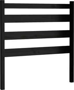 vidaXL - Hoofdbord - 96x4x100 - cm - massief - grenenhout - zwart