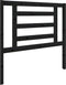 vidaXL - Hoofdbord - 96x4x100 - cm - massief - grenenhout - zwart