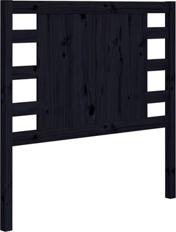 vidaXL - Hoofdbord - 96x4x100 - cm - massief - grenenhout - zwart