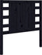 vidaXL - Hoofdbord - 96x4x100 - cm - massief - grenenhout - zwart