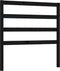 vidaXL - Hoofdbord - 96x4x100 - cm - massief - grenenhout - zwart