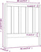 vidaXL - Hoofdbord - 96x4x100 - cm - massief - grenenhout - zwart
