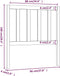 vidaXL - Hoofdbord - 96x4x100 - cm - massief - grenenhout - zwart