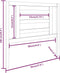 vidaXL - Hoofdbord - 96x4x100 - cm - massief - grenenhout - zwart