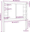 vidaXL - Hoofdbord - 96x4x100 - cm - massief - grenenhout - zwart