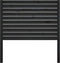 vidaXL - Hoofdbord - 96x4x100 - cm - massief - grenenhout - zwart