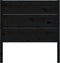vidaXL - Hoofdbord - 96x4x100 - cm - massief - grenenhout - zwart