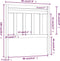 vidaXL - Hoofdbord - 96x4x100 - cm - massief - grenenhout - zwart