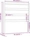 vidaXL - Hoofdbord - 96x4x100 - cm - massief - grenenhout - zwart