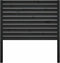 vidaXL - Hoofdbord - 96x4x100 - cm - massief - grenenhout - zwart