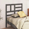 vidaXL - Hoofdbord - 96x4x104 - cm - massief - grenenhout - grijs