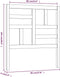 vidaXL - Hoofdbord - 96x4x104 - cm - massief - grenenhout - grijs