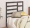vidaXL - Hoofdbord - 96x4x104 - cm - massief - grenenhout - grijs