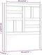 vidaXL - Hoofdbord - 96x4x104 - cm - massief - grenenhout - honingbruin