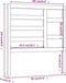 vidaXL - Hoofdbord - 96x4x104 - cm - massief - grenenhout - honingbruin