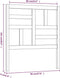 vidaXL - Hoofdbord - 96x4x104 - cm - massief - grenenhout