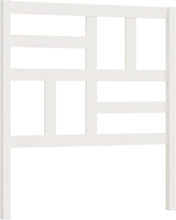 vidaXL - Hoofdbord - 96x4x104 - cm - massief - grenenhout - wit