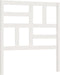 vidaXL - Hoofdbord - 96x4x104 - cm - massief - grenenhout - wit