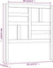 vidaXL - Hoofdbord - 96x4x104 - cm - massief - grenenhout - wit