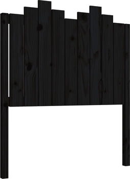 vidaXL - Hoofdbord - 96x4x110 - cm - massief - grenenhout - zwart