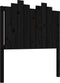 vidaXL - Hoofdbord - 96x4x110 - cm - massief - grenenhout - zwart