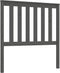 vidaXL - Hoofdbord - 96x6x101 - cm - massief - grenenhout - grijs