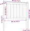 vidaXL - Hoofdbord - 96x6x101 - cm - massief - grenenhout - grijs