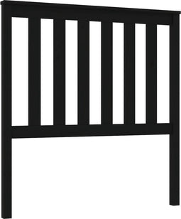vidaXL - Hoofdbord - 96x6x101 - cm - massief - grenenhout - zwart