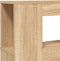 vidaXL - Hoofdbord - met - LED - 160x18,5x103,5 - cm - bewerkt - hout - sonoma - eiken